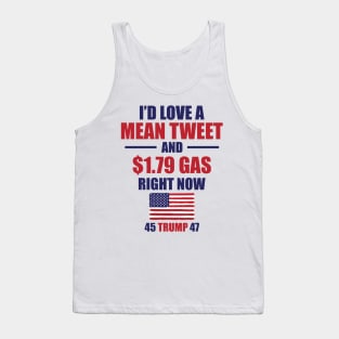 Funny Gas Prices Pro Trump Supporter Fathers Day Mean Tweet Tank Top